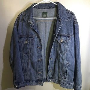 100% cotton oversized denim jacket